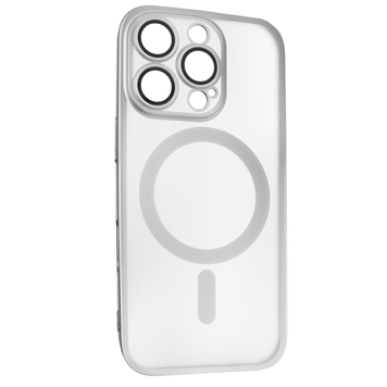Чехол для iPhone 15 Pro Max : Titan Frame Matte PC MagSafe Case &ndash; Titanium