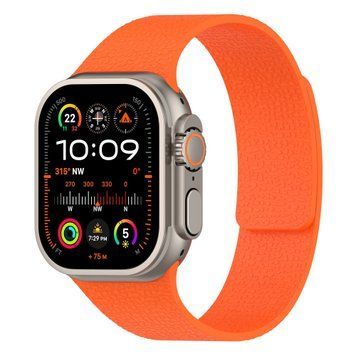 Ремінець для Apple Watch 38/40/41/[42mm S11/10] : Pebbled Magnetic Band &ndash; Orange