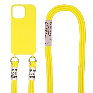 Чохол для iPhone 11 Pro Crossbody case with Twine Yellow
