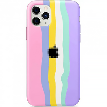 Чохол райдужний Rainbow на iPhone 11 Pro Max Pink