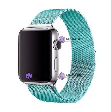 Металлический ремешок Milanese Loop для Apple Watch (42mm, 44mm, 45mm, 49mm Sea Blue)