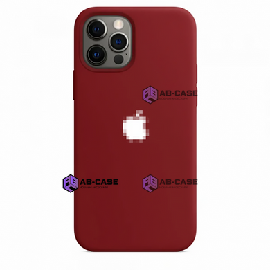 Чехол Silicone Case для iPhone 13 pro FULL (№33 Dark Red)