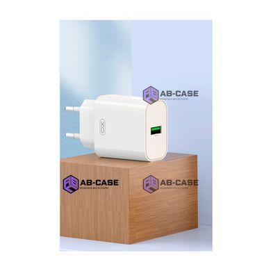Зарядное устройство 18W (1 USB) XO L103 QC3.0 (White)