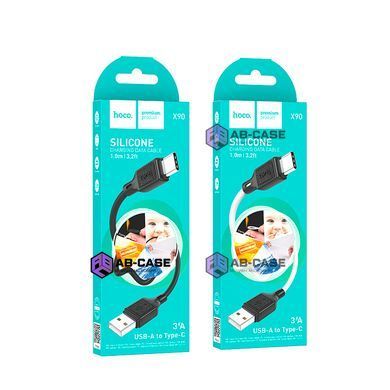 Кабель HOCO (USB to Type-C) 3A X90 Cool &ndash; White (1m)