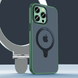 Чохол Matt Guard Magsafe на iPhone 14 Pro з підставкою Dark Green 8