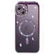 Чехол для iPhone 15 Diamond Shining Case with MagSafe с защитными линзамы на камеру, Deep Purple