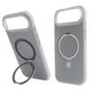 Чохол для iPhone 17 Air : Nofelet Carbon MagSafe з підставкою &ndash; Titanium Gray