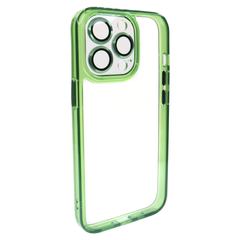 Чехол Shining для iPhone 14 Plus с защитой камеры Green