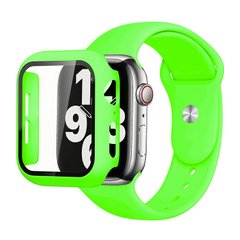 Комплект Silicone Band + Case для Apple Watch (40mm, Neon Green)