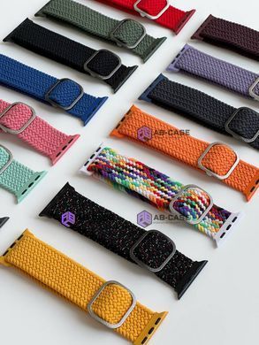 Регульований монобраслет для Apple Watch Braided Solo Loop (Black, 38mm, 40mm, 41mm, [42mm Series 10/11])