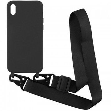 Чехол STRAP COLOR CASE для iPhone (iPhone XR, Black)