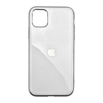 Чехол Silicone Glass Case (для iPhone 11 Pro, White)