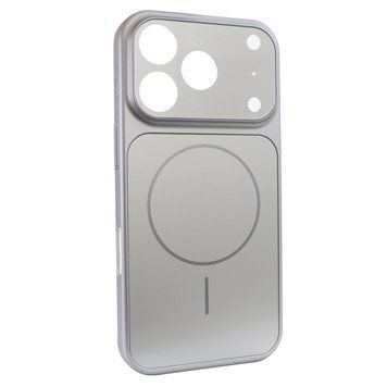 Чохол для iPhone 17 Pro : Nofelet AG Glass Case with MagSafe &ndash; Silver