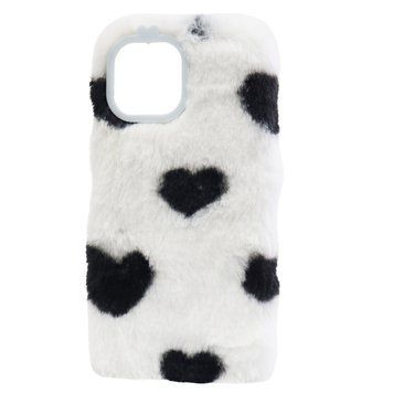 Пушистый чехол &laquo;Fluffy Heart&raquo; для iPhone 12/12 Pro