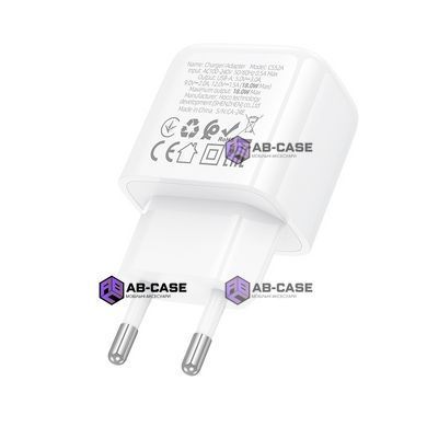 Зарядний пристрій 18W (1 USB) Hoco CS52A Surplus QC3.0 (White)