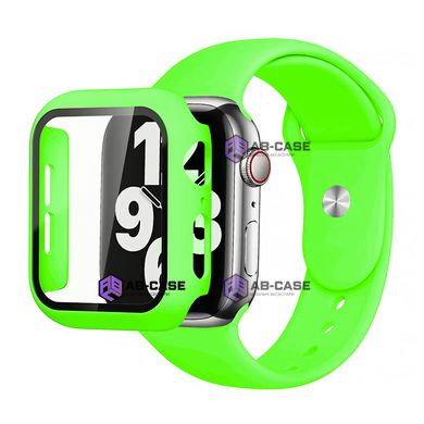 Комплект Silicone Band + Case для Apple Watch (40mm, Neon Green)