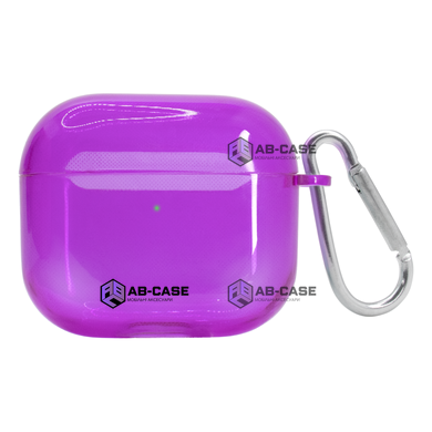 Чохол для AirPods PRO 2 напівпрозорий Neon Case Purple