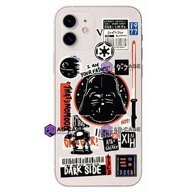 Чохол прозорий Print Darth Vader (Star Wars) на iPhone 12 mini