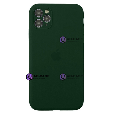 Чехол Silicone Case FULL CAMERA (для iPhone 11 Pro, Dark Virid)