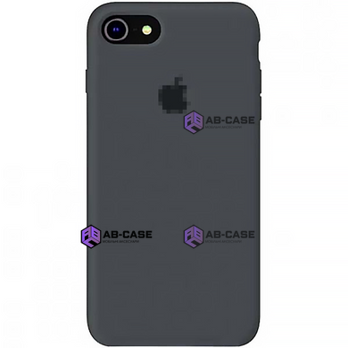 Чехол Silicone Case для iPhone 7/8 FULL (№15 Charcoal Gray)