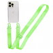 Прозрачный чехол для iPhone 13 Pro c ремешком Crossbody Neon Green