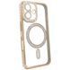 Чехол для iPhone 16: Diamond Shining Case (MagSafe) &ndash; Gold