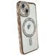 Чехол для iPhone 12 Pro Diamond Shining Case with MagSafe с защитными линзамы на камеру, Gold 2