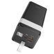 Павербанк 50000mAh 22.5w Hoco с фонариком 2 USB 1 Type C Quick Charge 3.0 PowerBank Black 4