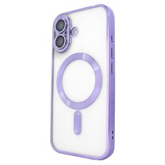 Чехол для iPhone 16 Shining With MagSafe с защитными линзами на камеру - Purple