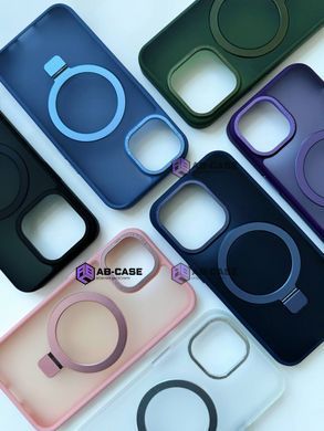Чохол для iPhone 12|12 Pro NEW Matte Guard with MagSafe з підставкою Pink