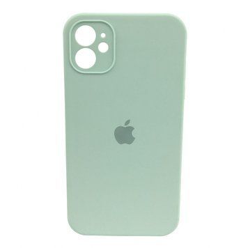 Чехол Silicone Case FULL CAMERA (square side) (для iPhone 11) (Sky Blue)