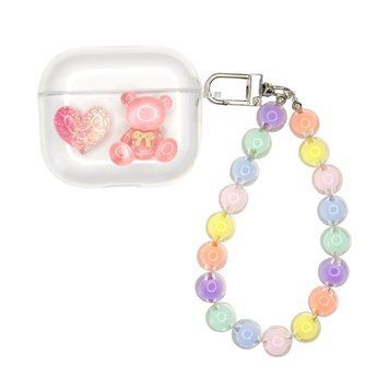 Чохол для AirPods Pro &mdash; Charmed Collection "Pink Bear & Heart"
