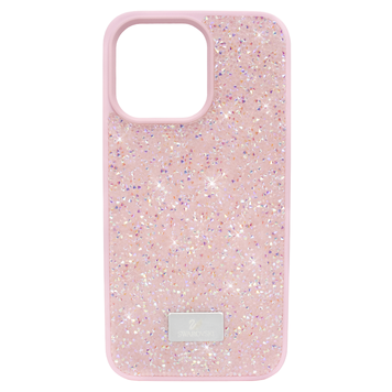 Чехол для iPhone 13 Pro Max Svarowski Crystalline со стразами Pink