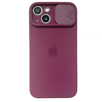 Чохол Silicone with Logo hide camera, для iPhone 13 (Violet)