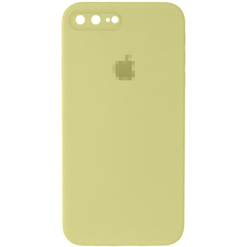 Чохол Silicone Case FULL CAMERA (square side) (на iPhone 7/8 PLUS) (Mellow Yellow)