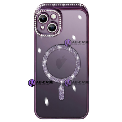 Чохол для iPhone 16: Diamond Shining Case (MagSafe) &ndash; Deep Purple