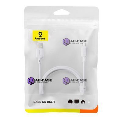 Кабель Baseus (USB to Type-C) 3A Silky Series Charging Data Cable &ndash; White (2m)