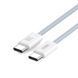 Кабель 60W (Type-C to Type-C) XO NB-Q273 woven style charging cable &ndash; Blue (1m)