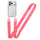 Чехол для iPhone 18 Pro Max : c ремешком Clear Crossbody &ndash; Hot Pink