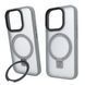 Чехол для iPhone 15 Pro Max: Nofelet MATT Ring Case (MagSafe) с подставкой &mdash; Gray