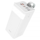 Павербанк 50000mAh 22.5w Hoco с фонариком 2 USB 1 Type C Quick Charge 3.0 PowerBank White