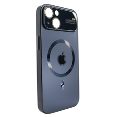 Чехол для iPhone 14 PC Slim Case with MagSafe с защитными линзами на камеру Graphite Black