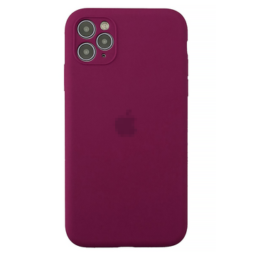 Чехол для iPhone 11 Pro Max : Silicone Case Full Camera &ndash; Rose Red (№36)