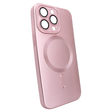 Чохол матовий Silicone with MagSafe для iPhone 11 Pro із захисними лінзами на камеру Pink