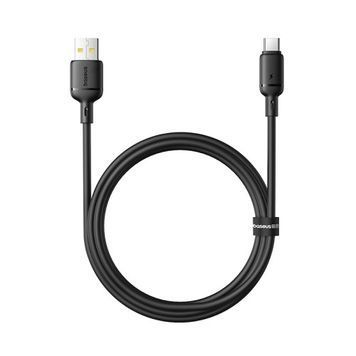Кабель Baseus (USB to Type-C) 3A Silky Series Charging Data Cable &ndash; Black (2m)
