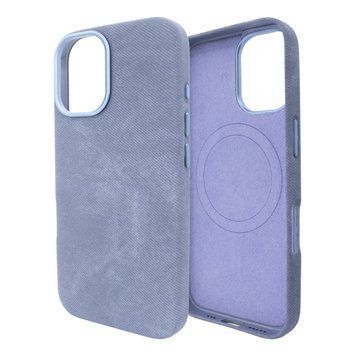Чохол для iPhone 16 Pro Max : Suede Case with Magsafe - Blue