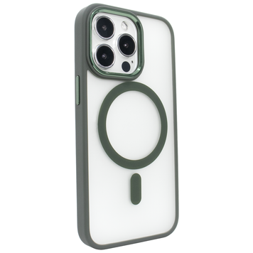 Чохол матовий для 12 Pro MATT Crystal Guard with MagSafe напівпрозорий Dark Green