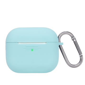 Чохол силіконовий на AirPods Pro 2 з карабіном Sea Blue