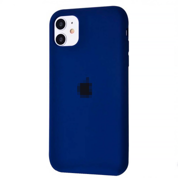 Чехол Silicone Case для iPhone 11 FULL (Deep navy)