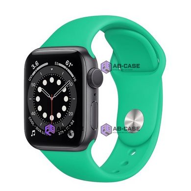 Силиконовый ремешок для Apple Watch (42mm, 44mm, 45mm, 49 mm №50 Spearmint, L)